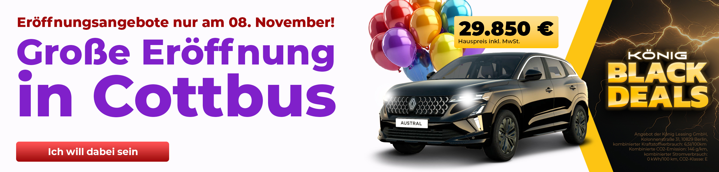 Große Eröffnung in Cottbus