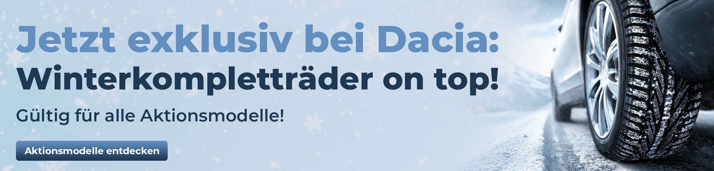 Dacia Winterkomplettreifen on top!