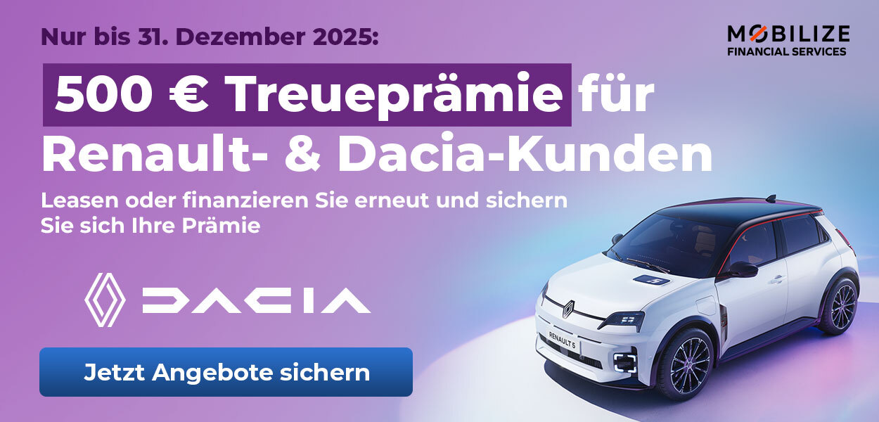 500 € Treueprämie bei Renault & Dacia!