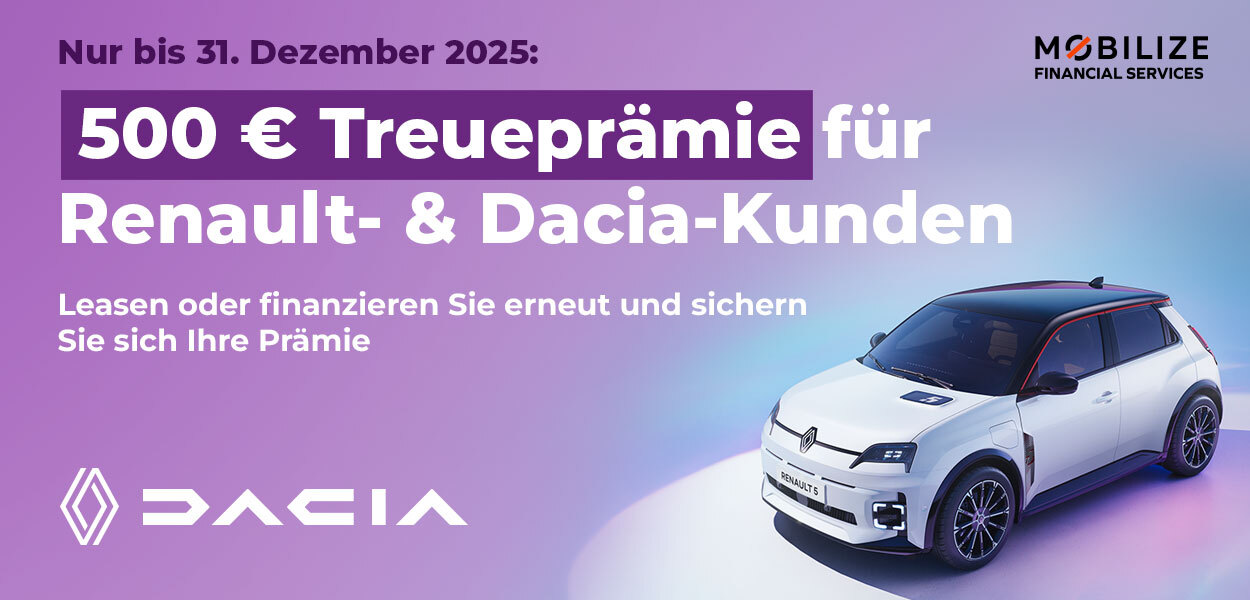 500 € Treueprämie bei Renault & Dacia!