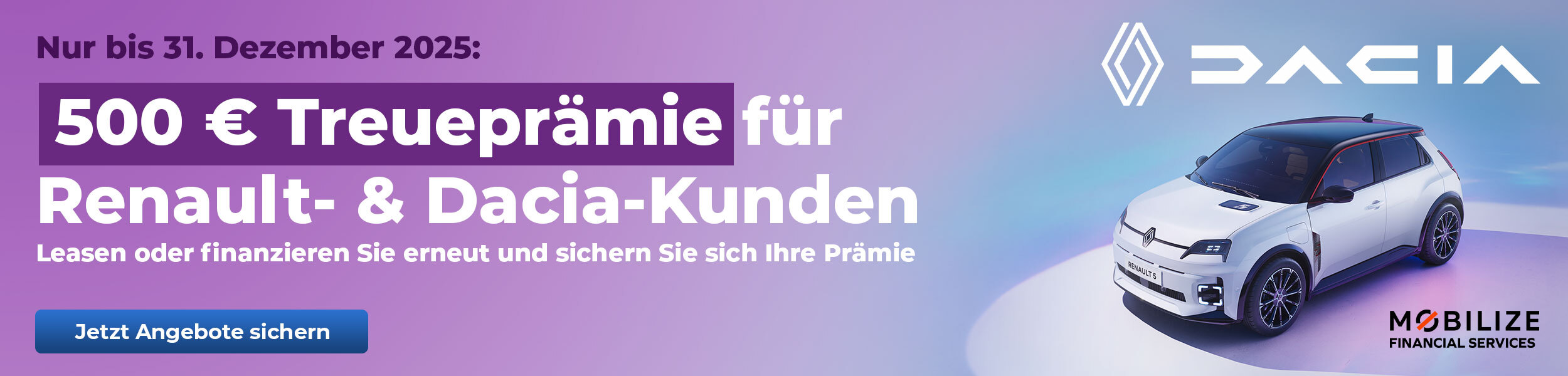 500 € Treueprämie bei Renault & Dacia!
