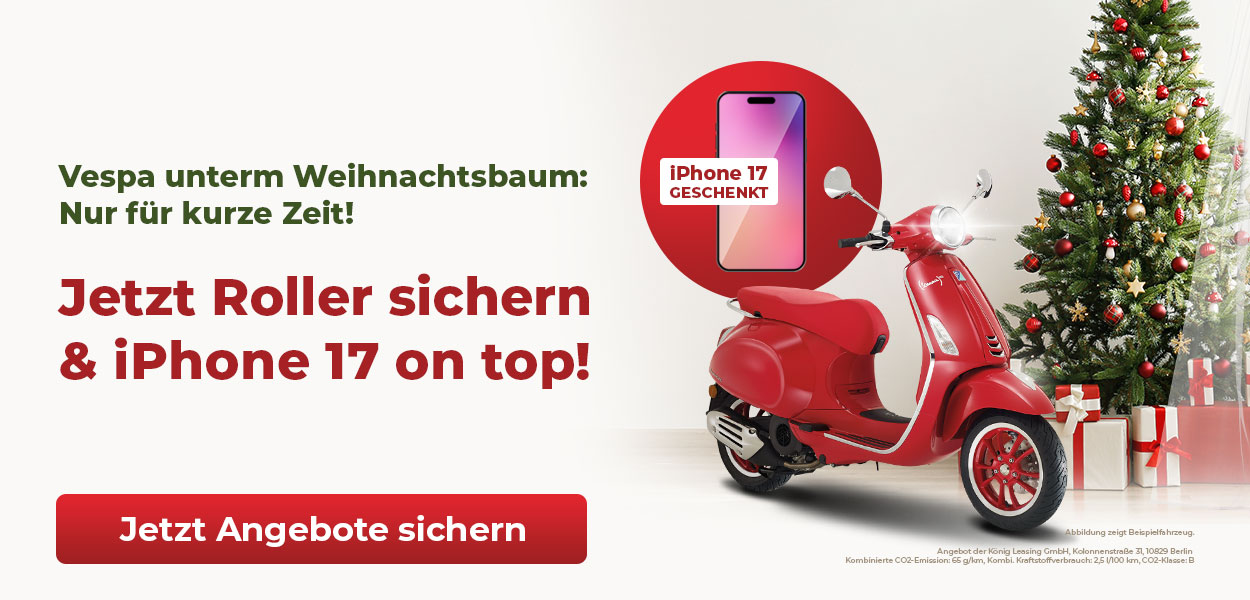 Vespa unterm Weihnachtsbaum