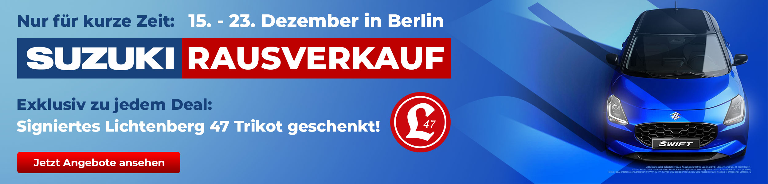 Suzuki Weihnachts-Rausverkauf