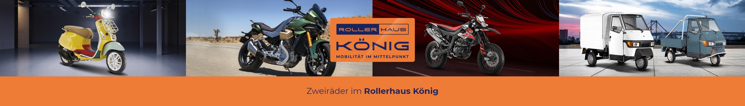 Motorroller oder Motorräder kaufen Sie bei Rollerhaus König