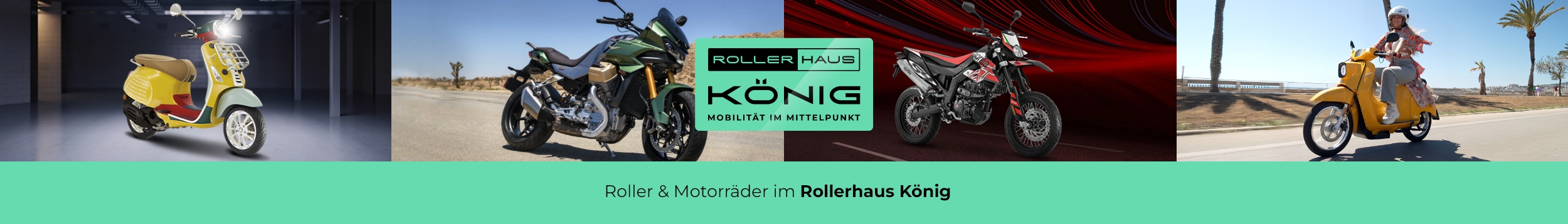 Motorroller oder Motorräder kaufen Sie bei Rollerhaus König