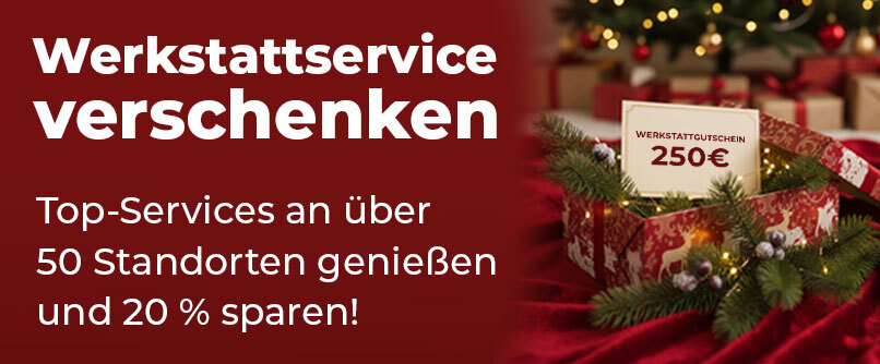 Werbebild für Werkstatt Gutscheine