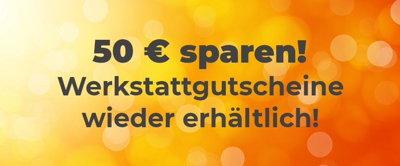 Jetzt Service-Gutschein sichern:<br />Sparen Sie bis zu 50 € Geld!