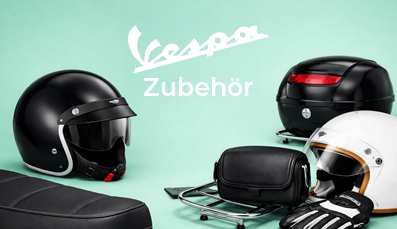 Bestens ausgestattet für Sie und Ihren Vespa Roller.