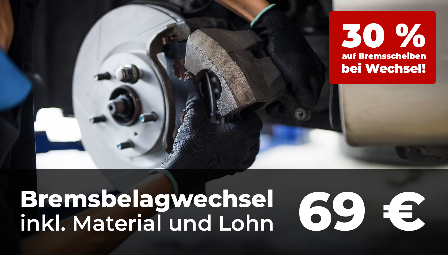 Bremsbelagwechsel inkl. Material und Lohn