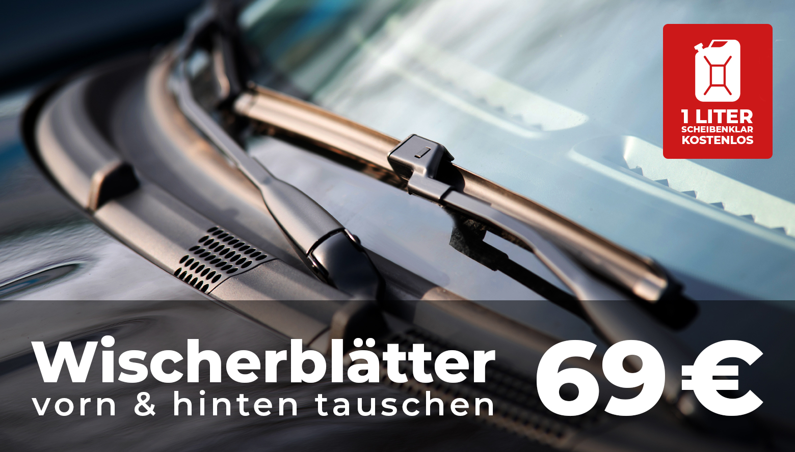 Wischerblätter vorn & hinten tauschen